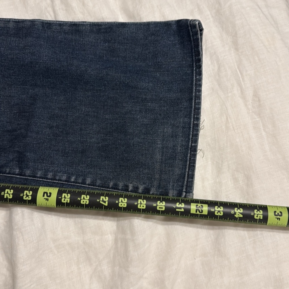 7 For All Mankind Women's Dark Blue Flared Jeans - Picture 9 of 10